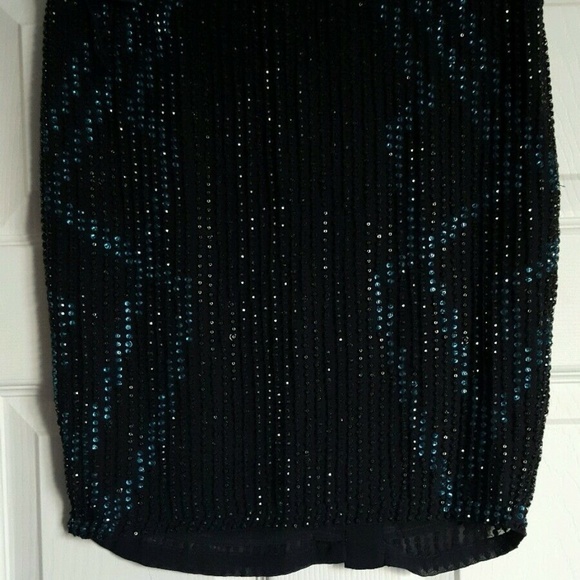 HAUTE HIPPIE Black Silk Bead Skirt - Picture 4 of 5
